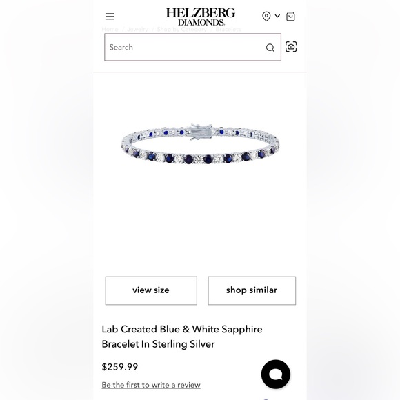 Helzberg Diamonds Jewelry Blue Sapphire Tennis Bracelet From